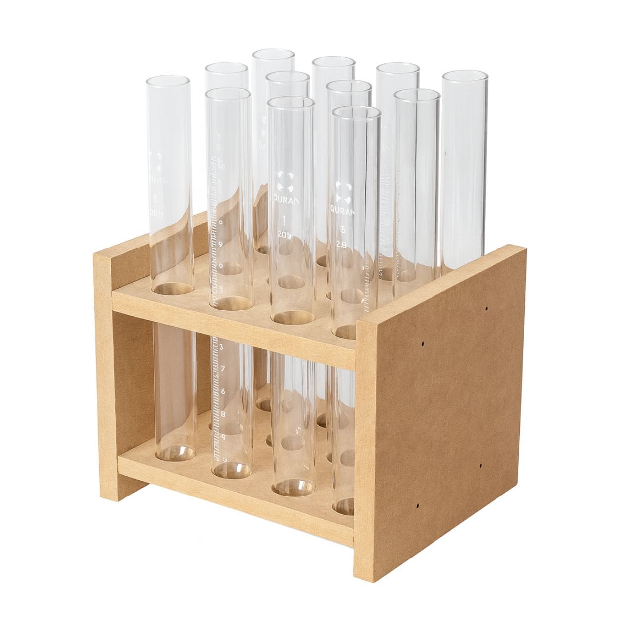 Gradilla MDF para Tubos de Ensayo (12 espacios | Ø16 mm) - Image 2