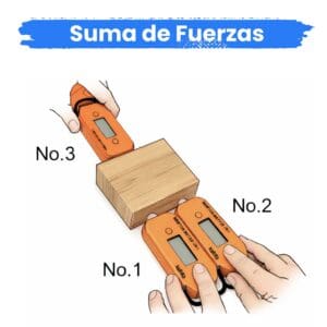 Suma de fuerzas y equilibrio utilizando dinamómetros