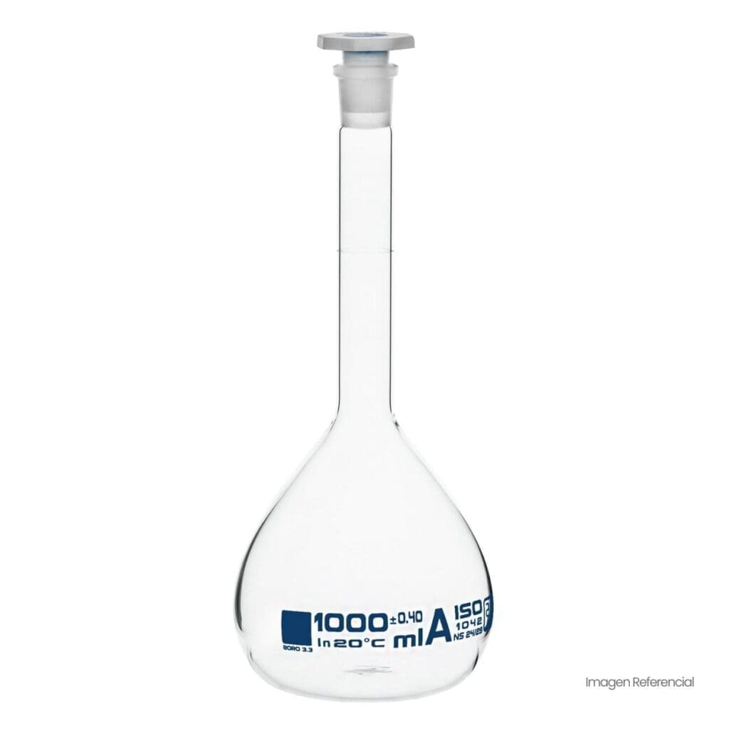 Matraz Solera Matraz Aforado 1000 ml Clase A | Tapa Plástica