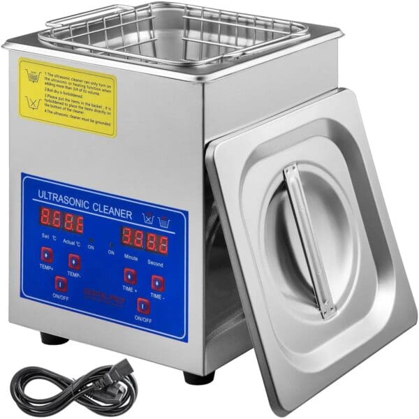 Baño Ultrasónico Digital 1.5L – Acero Inoxidable, Alta Eficiencia