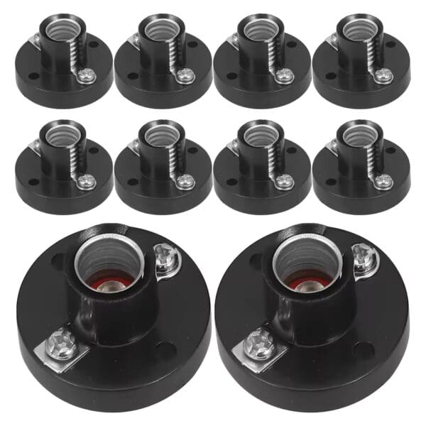 Set 10 Portabombillas mini E10 con Terminales para Caimán
