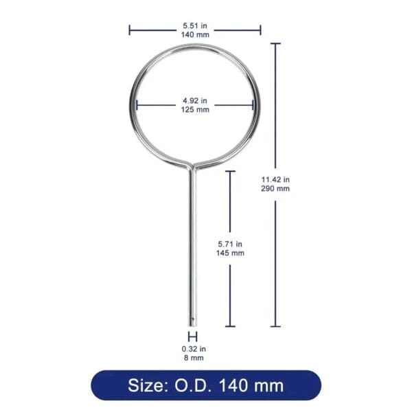 Anillo Metálico sin Nuez 13cm Diámetro Interno - Image 2