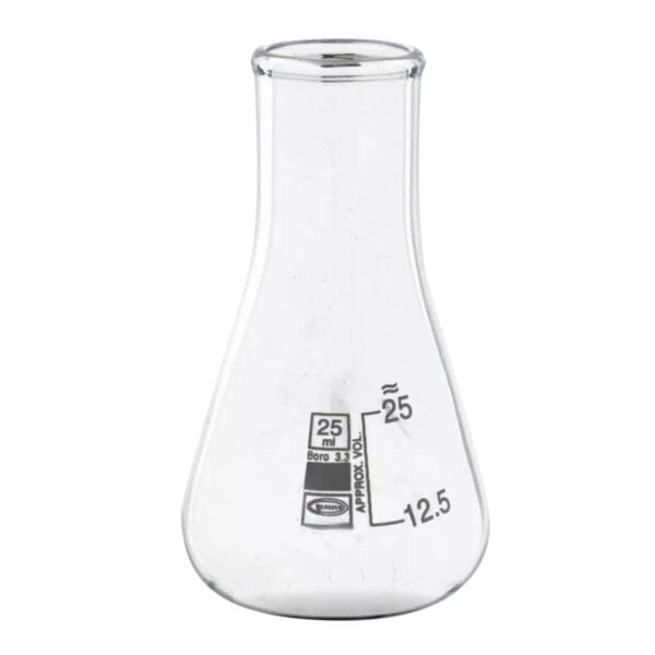 Matraz Erlenmeyer Graduado 25ml | boro 3.3