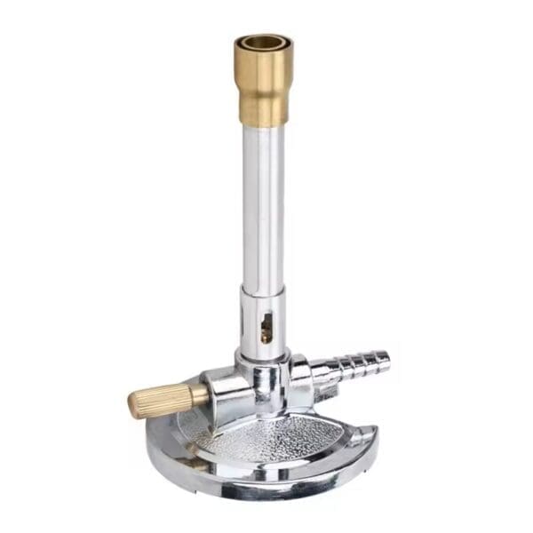 Mechero Bunsen Cromado para Gas Licuado – Regulable