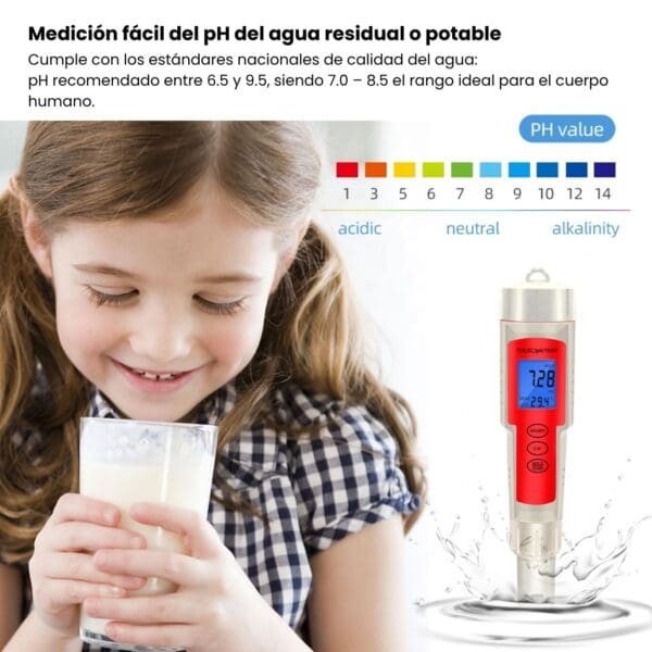Medidor Digital 4 en 1 pH / TDS / EC / Temperatura - Image 2