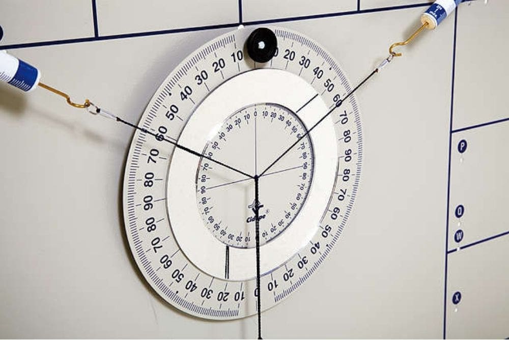 Panel de fuerzas CIDEPE® EQ032JP2 para laboratorio de física con poleas y resortes - Prodelab Chile