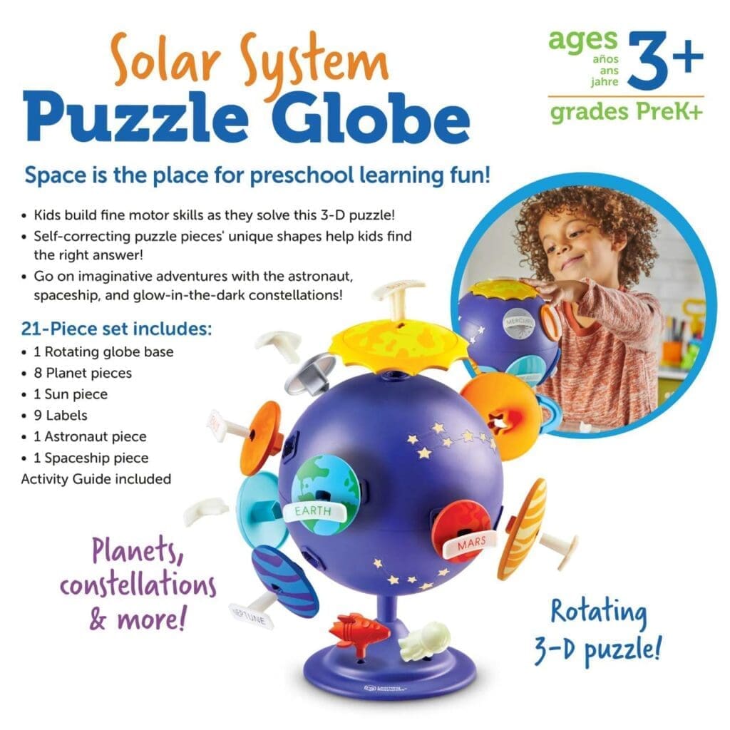 Solar Learning Module Solar System Puzzle Globe - Sistema Solar| Learning Resources®