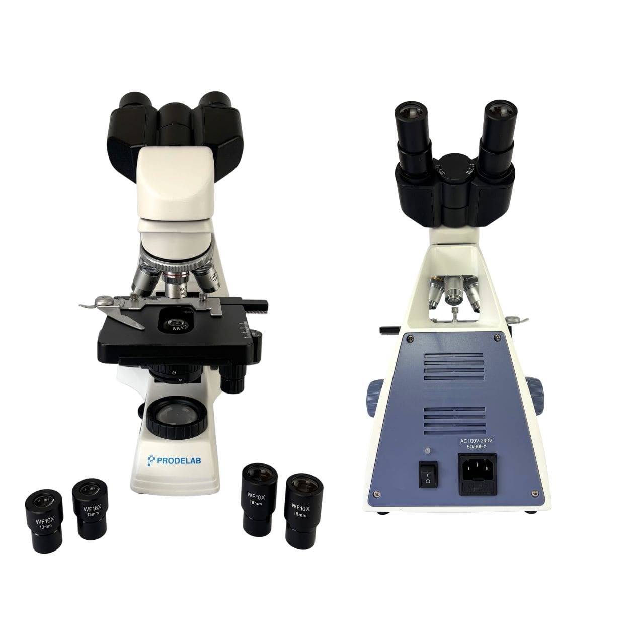 Microscopio biológico binocular XSP-330B 1600x con iluminación LED para laboratorio escolar en Chile
