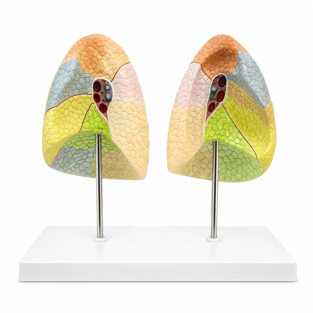 Modelo Anatómico de Segmentos Pulmonares sobre Base